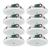 8x Monacor EDL-612 100V Celing Speaker 12W PA System Background Music Restaurant Bar